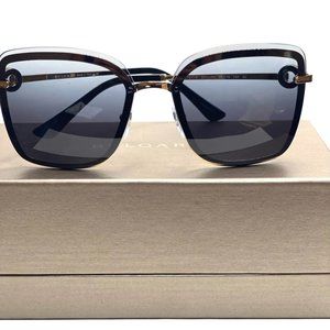 PINK GREY GRADIENT BVLGARI SUNGLASSES